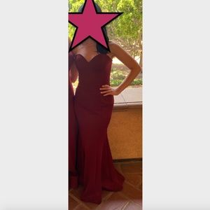 Burgundy Royal Queen RQ7305 Evening Gown